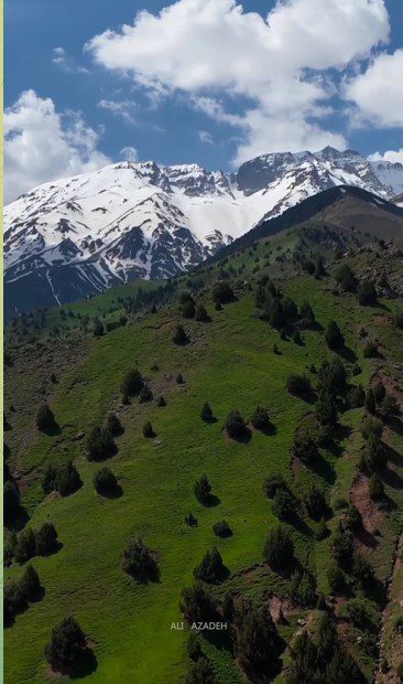 بهار و زمستان هم زمان در الموت! 1 بهار و زمستان الموت قزوین در یک کادر - پایگاه اطلاع رسانی آژنگ