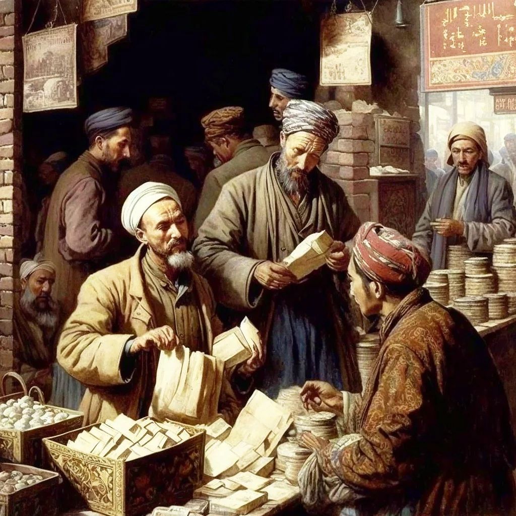 تصویراز تبریز قدیم،توسط هوش مصنوعی 1 تاجران تبریز - پایگاه اطلاع رسانی آژنگ