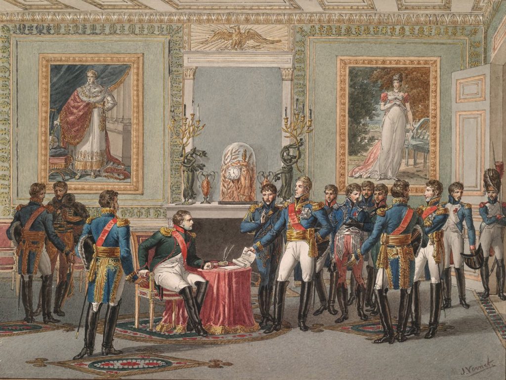 ناپلئون از قدرت کناره گیری کرد 1 Jules Vernet The Abdication of Napoleon at Fontainebleau 1815 MeisterDrucke 1189943 - پایگاه اطلاع رسانی آژنگ