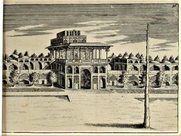 عالیقاپو در زمان شاه سلیمان اول صفوی 1 عالی قاپو - پایگاه اطلاع رسانی آژنگ