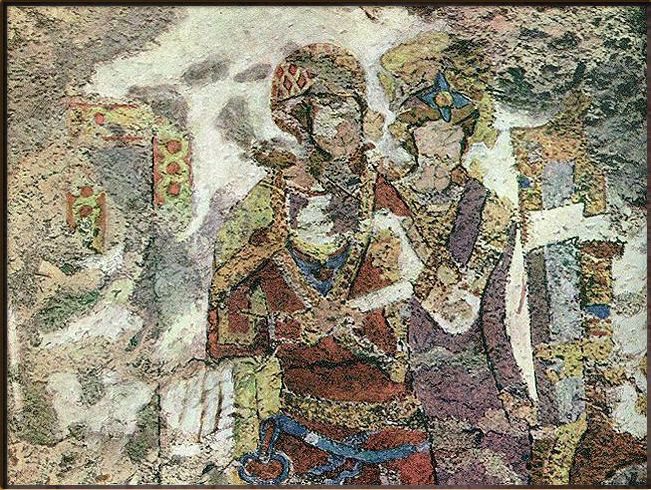 دیوارنگاره های کوه خواجه سیستان 2 دیواره نگار۱ - پایگاه اطلاع رسانی آژنگ