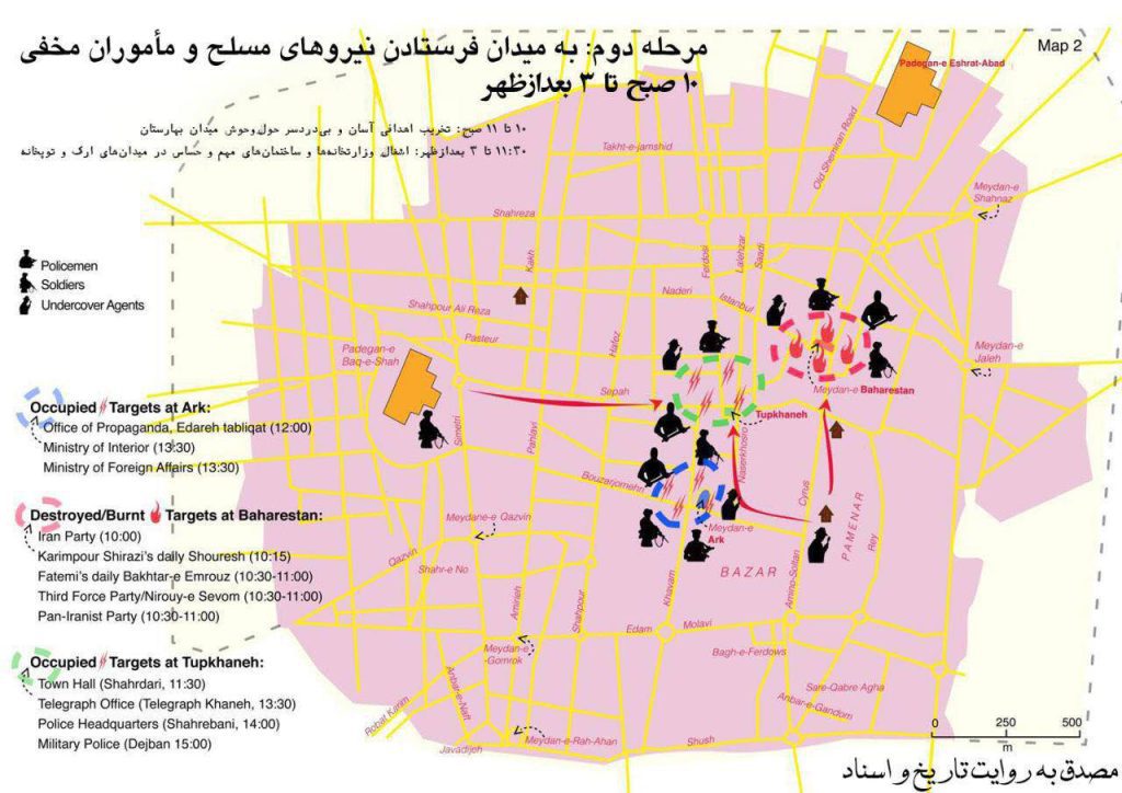 اینفو گرافی کودتای ۲۸ مرداد سال ۱۳۳۲ 2 کودتا ۲ - پایگاه اطلاع رسانی آژنگ