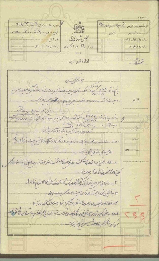 قانون اجازه تأسیس مؤسسه استاندارد ایران 1 سند۱ - پایگاه اطلاع رسانی آژنگ