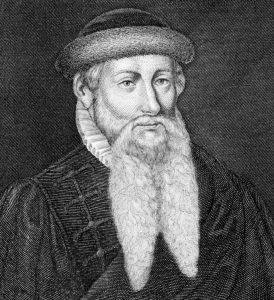 درگذشت یوهانس گوتنبرگ، صنعتگر، مخترع و چاپگر آلمانی